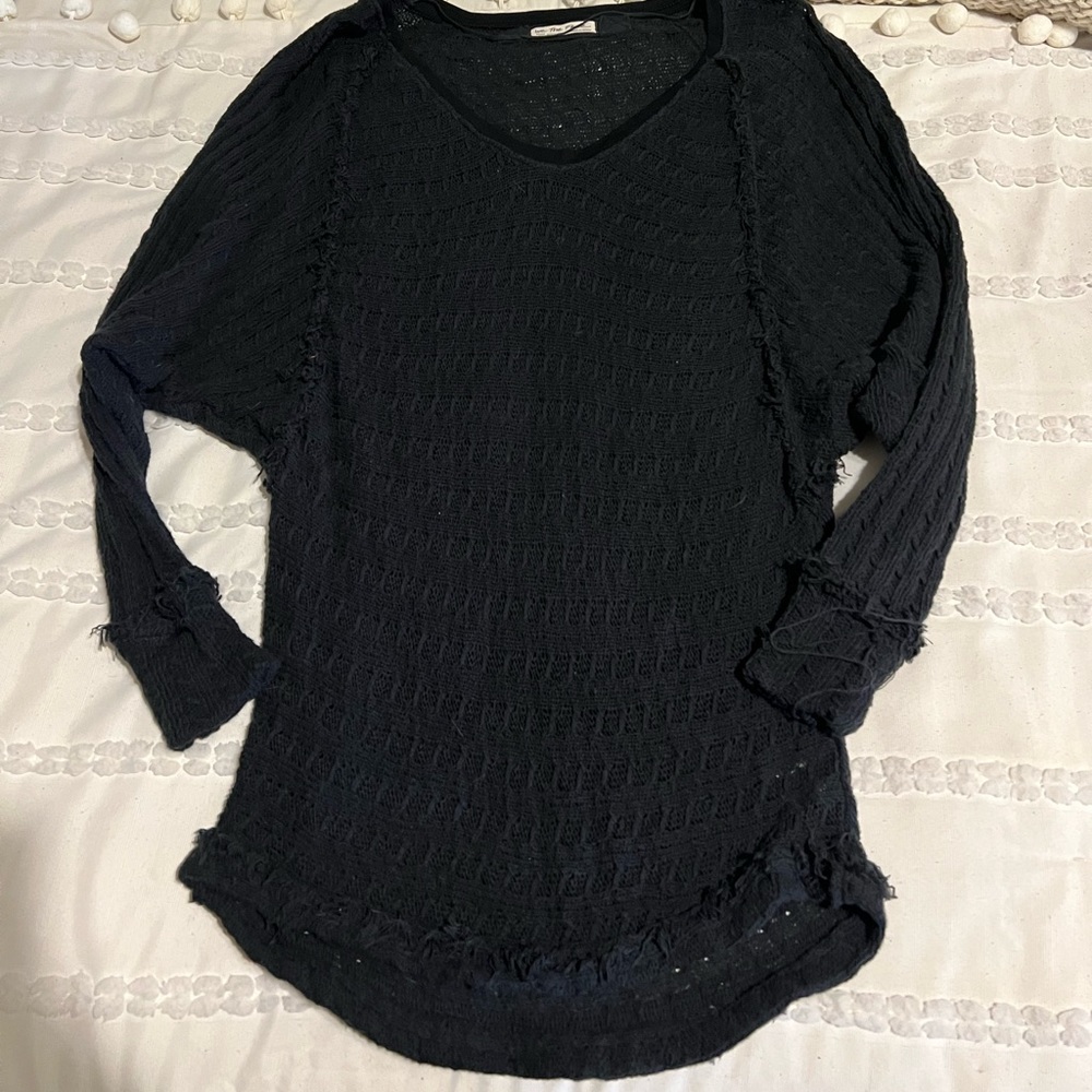 Free People Black Sweater